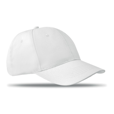 Picture of 6 PANELS BASEBALL CAP in White.