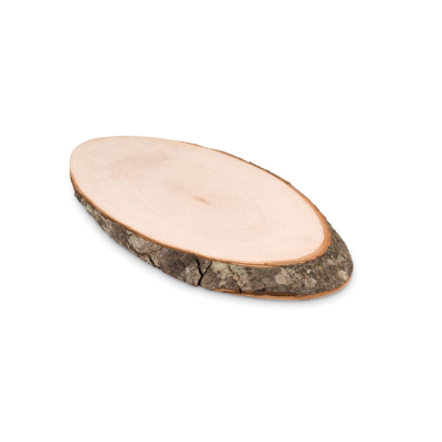 Picture of OVAL BOARD with Bark in Brown