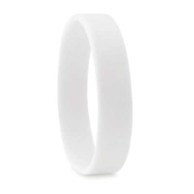 Picture of SILICON WRIST BAND in White.