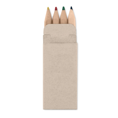 Picture of 4 MINI COLOUR PENCIL SET in Brown