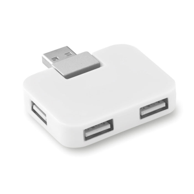 Picture of 4 PORT USB HUB in White.