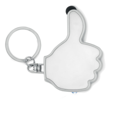 Picture of THUMBS UP LED LIGHT With KEYRING in White