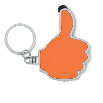 Picture of THUMBS UP LED LIGHT With KEYRING in Orange