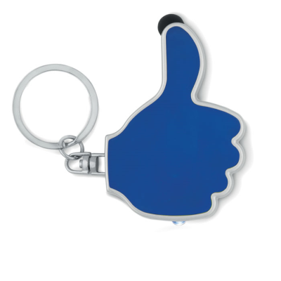 Picture of THUMBS UP LED LIGHT With KEYRING in Royal Blue