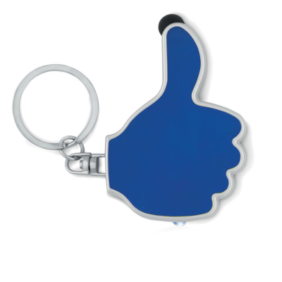 Picture of THUMBS UP LED LIGHT With KEYRING in Royal Blue.