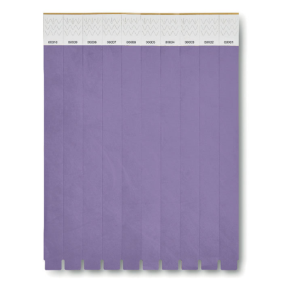 Picture of ONE SHEET OF 10 WRISTBANDS in Violet.