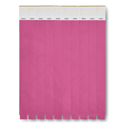 Picture of ONE SHEET OF 10 WRISTBANDS in Fuchsia