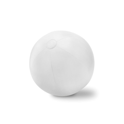 Picture of LARGE INFLATABLE BEACH BALL in White.