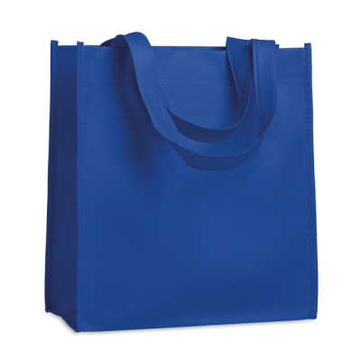 80G NONWOVEN SHOPPER TOTE BAG in Royal Blue.