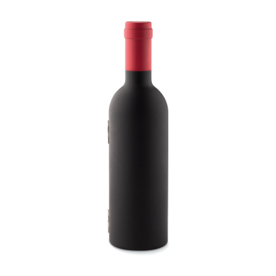 Picture of BOTTLE SHAPE WINE SET in Black