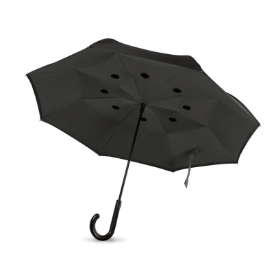 Picture of REVERSIBLE UMBRELLA in Black.