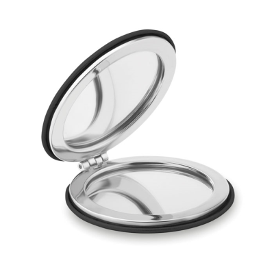 Picture of ROUND PU MIRROR in Black.