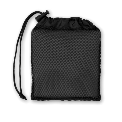 Picture of SPORTS TOWEL with Pouch in Black.