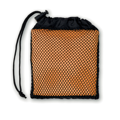 Picture of SPORTS TOWEL with Pouch in Orange.