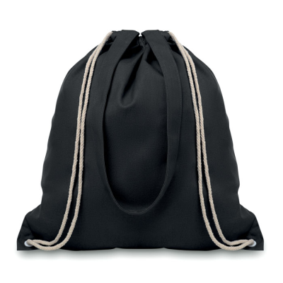 Picture of 220G CANVAS 2 FUNCTION BAG in Black.