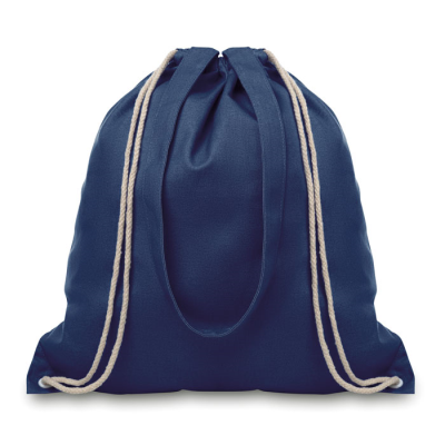 Picture of 220G CANVAS 2 FUNCTION BAG in Blue.
