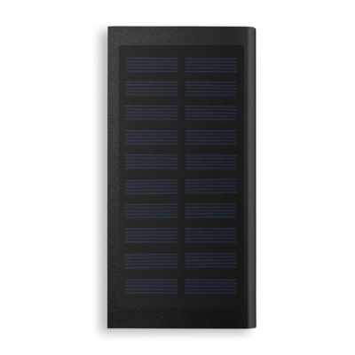 Picture of SOLAR POWER BANK 8000 MAH in Black.