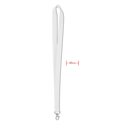 Picture of LANYARD 20 MM in White.