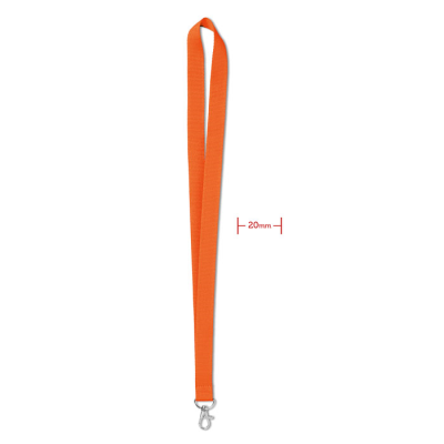 LANYARD 20 MM in Orange.