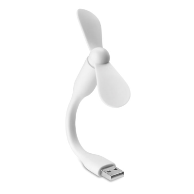 Picture of PORTABLE USB FAN in White.