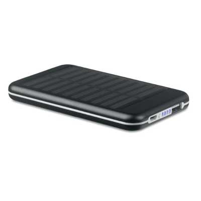 Picture of 4000 MAH SOLAR POWERBANK in Black.