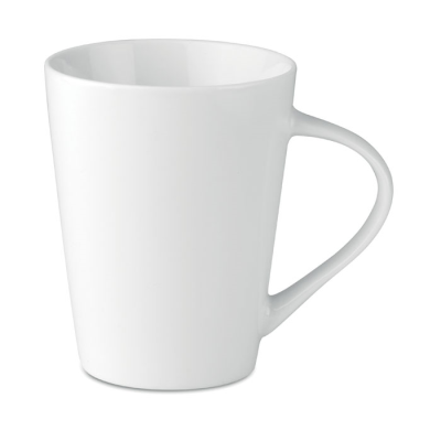Picture of PORCELAIN CONIC MUG 250 ML in White.