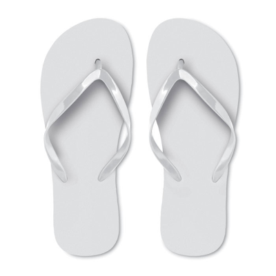 Picture of EVA BEACH SLIPPERS SIZE L in White.