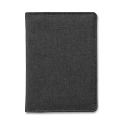 Picture of 2 TONE PASSPORT HOLDER in Black.