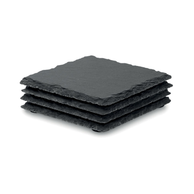 Picture of SLATE COASTERS with Eva Bottom