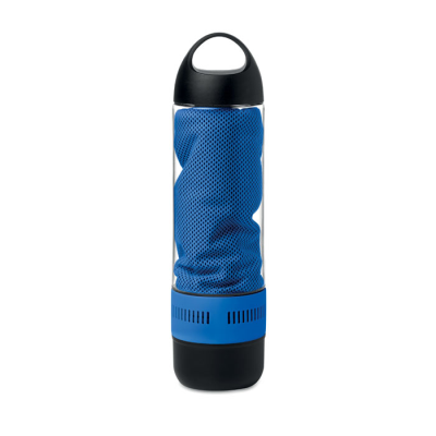 Picture of BOTTLE CORDLESS SPEAKER & TOWEL in Blue