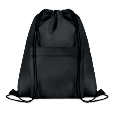Picture of 210D POLYESTER DRAWSTRING BAG in Black