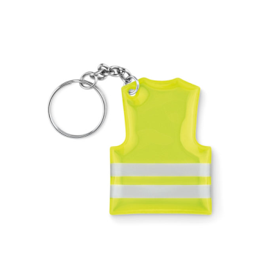 Picture of KEYRING with Reflecting Vest in Yellow.