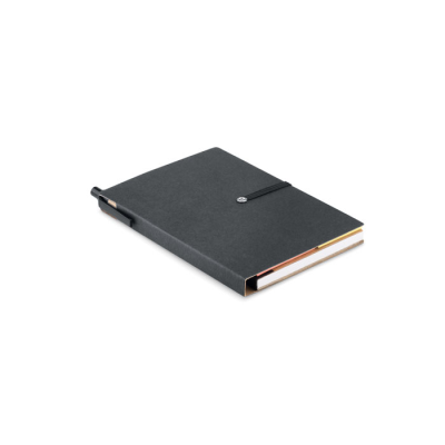 Picture of NOTE BOOK W & PEN & MEMO PAD in Black.