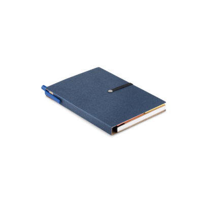 Picture of NOTE BOOK W & PEN & MEMO PAD in Blue.