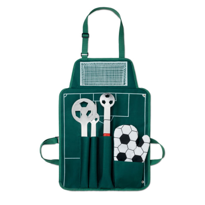 Picture of FOOTBALL BBQ SET in Green.