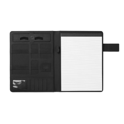 Picture of A4 FOLDER with Power Bank in Black.