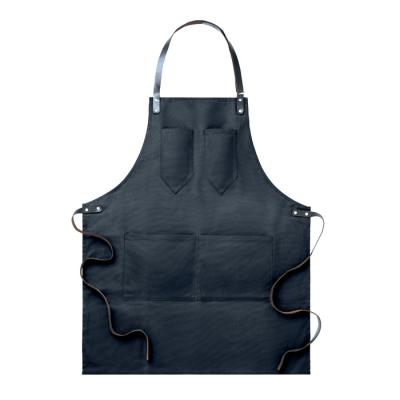 Picture of APRON in Leather in Black.