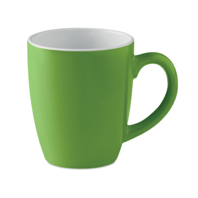 Picture of CERAMIC POTTERY COLOUR MUG 290 ML in Green.