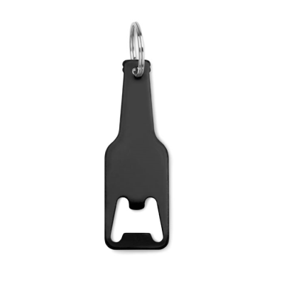 Picture of ALUMINIUM METAL BOTTLE OPENER in Black.