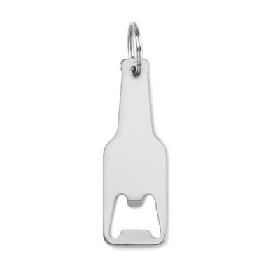 Picture of ALUMINIUM METAL BOTTLE OPENER in Silver.