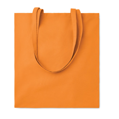 Picture of 140G COTTON SHOPPER TOTE BAG in Orange