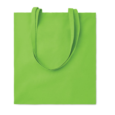 Picture of 140G COTTON SHOPPER TOTE BAG in LIme