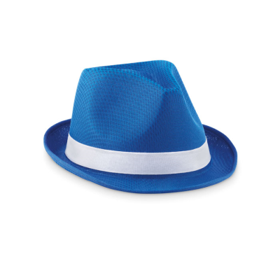 Picture of COLOUR POLYESTER HAT in Blue