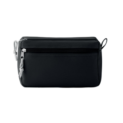 Picture of PVC FREE COSMETICS BAG in Black.