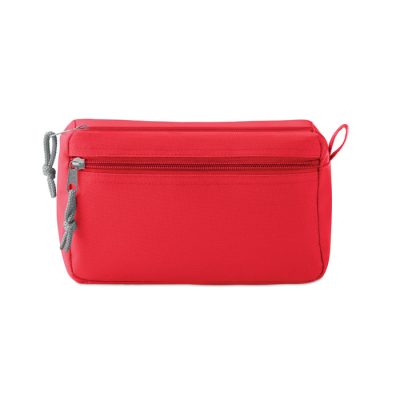 Picture of PVC FREE COSMETICS BAG in Red.