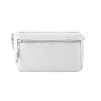 Picture of PVC FREE COSMETICS BAG in White.