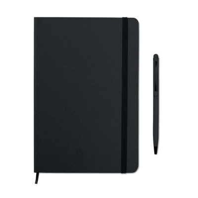 Picture of A5 NOTE BOOK W & STYLUS 72 LINED in Black.