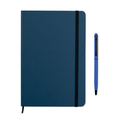 Picture of A5 NOTE BOOK W & STYLUS 72 LINED in Blue