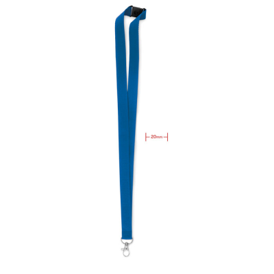 LANYARD HOOK AND BUCKLE 20 MM in Royal Blue.