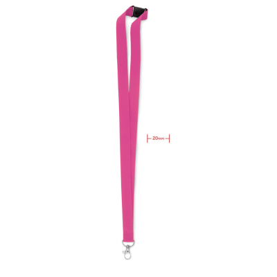 LANYARD HOOK AND BUCKLE 20 MM in Fuchsia.